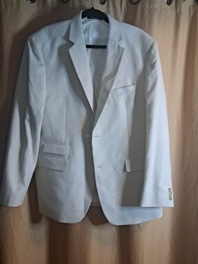 Alan Flusser Off-White Single-Breasted Blazer